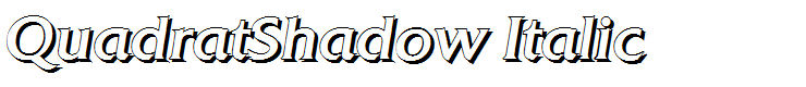 QuadratShadow Italic