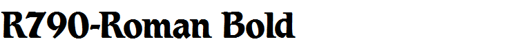 R790-Roman Bold