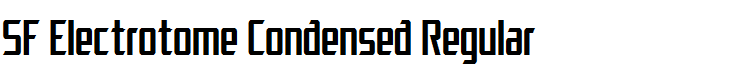 SF Electrotome Condensed Regular